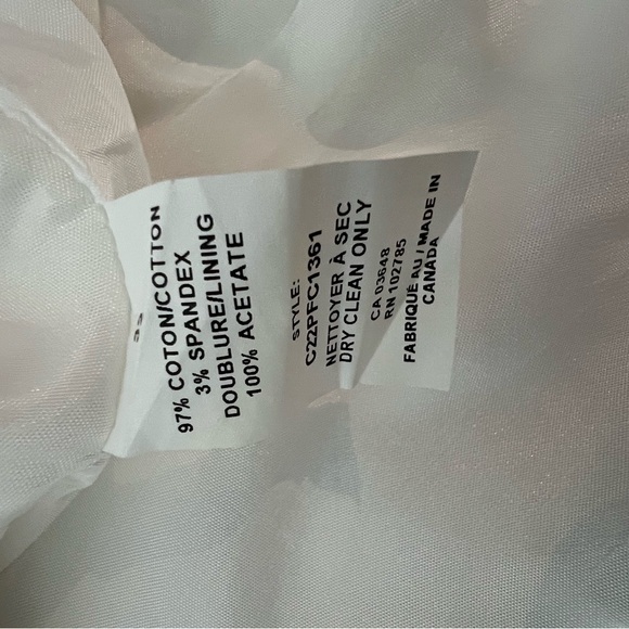 Sandra Augelozzi white cotton blazer, silver buttons, fully lined - Picture 5 of 5